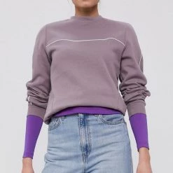 Γυναικεία Χωρίς φερμουάρ Μπλούζα Nike Sportswear χρώμα: μοβ