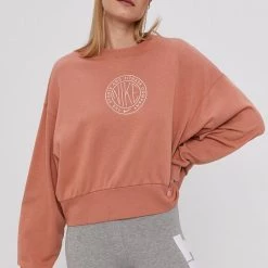 Γυναικεία Χωρίς φερμουάρ Μπλούζα Nike Sportswear χρώμα: καφέ