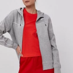 Γυναικεία Με φερμουάρ Μπλούζα Nike Sportswear χρώμα: γκρι