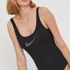 Γυναικεία Ολόσωμα Μαγιό Nike μαύρο